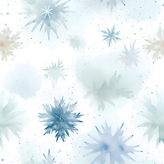 Seamless pattern: Abstract snowflake pattern