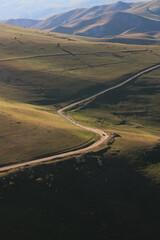 Winding road in the mountains