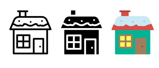 House icons set vector illustration for web and mobile