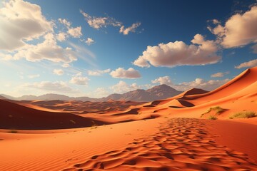 Fototapeta na wymiar Sand Dunes of Erg Chebbi int he Sahara Desert, Morocco