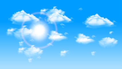 blue sky with clouds