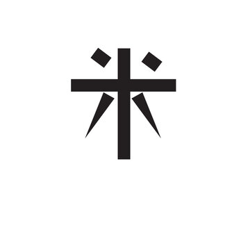 Japanese alphabet katakana icon flat style