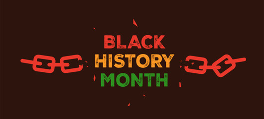 Fototapeta na wymiar Black Month History banner. Black Month background.