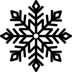 Snowflake symbol white snow. Winter symbol. Snowflake icon
