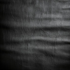 Black leather texture or leather background for design with copy space for text or image. 