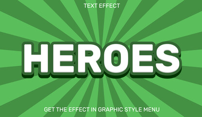 Heroes text effect in 3d