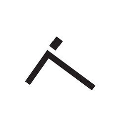 Japanese alphabet katakana icon flat style - obrazy, fototapety, plakaty