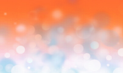 Fototapeta premium Orange, white bokeh background for seasonal, holidays, event and celebrations