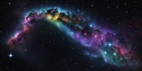 Colorful space galaxy cloud nebula. Stary night cosmos. Universe science astronomy. background wallpaper