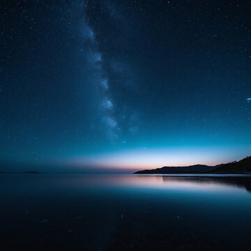 Playa nocturna estrellada © Alvaro Morales