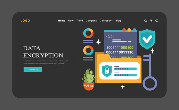 Back-end development web banner or landing page dark or night mode. Coding, software engineering or programming. Software script development. Flat vector illustration