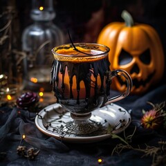 Fototapeta premium Halloween Creepy Cute Characters - Wallpaper 