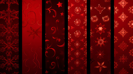 red christmas pattern background. Generative AI
