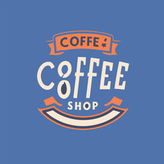 The logo of Coffee on a blue background