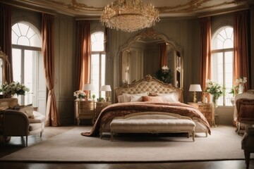 room interior of luxury bedroom 