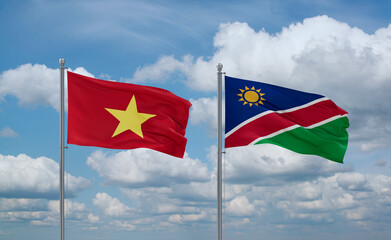 Namibia and Vietnam, country relationship concept