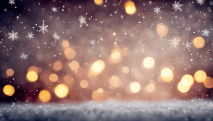 Sfondo Incantato- Fiocchi di Neve, Enchanted Background- Snowflakes - obrazy, fototapety, plakaty