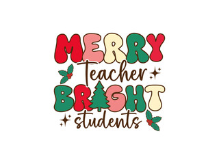 Christmas Groovy T-shirt Design