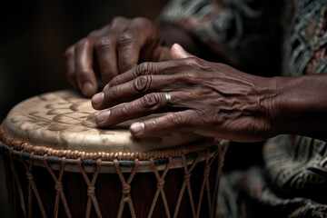 Hands of the djembe - Generative AI