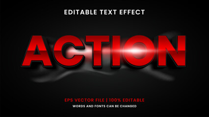 Cinema action editable text effect