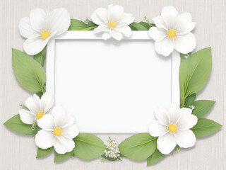 Beautiful flower frame