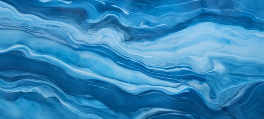 Fototapeta premium Marbled background banner background - Abstract white blue marble stone wall or floor texture.