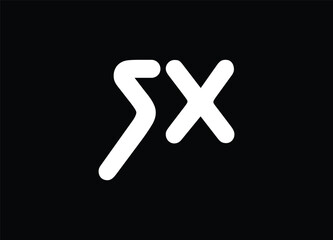 Obraz premium SX LETTER LOGO AND MONOGRAM LOGO