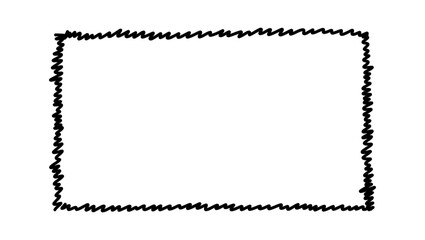 Doodle frames. Rectangle hand drawn borders. Squared ornament frame for sketchbook or bullet journal. Vector collection