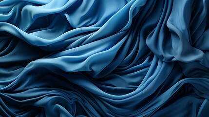 Uma tela de tecido domina o quadro, sua textura uma sinfonia tátil. Um denim azul rico apresenta sua trama familiar, criando colinas e vales de fios. Cada fio é parte da composição maior. - 670124121