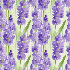 Obraz premium seamless watercolor floral abstract colorful wallpaper