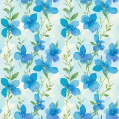 Fototapeta premium seamless watercolor floral abstract colorful wallpaper