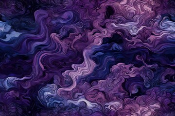 Liquid rose and soft lavender paints converge in an abstract close-up, creating a soothing and...