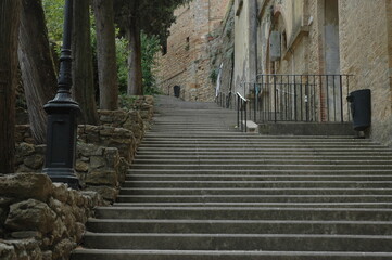 Medieval stairs that from the Porta di Docciola, in the lower part of the municipality, lead to...