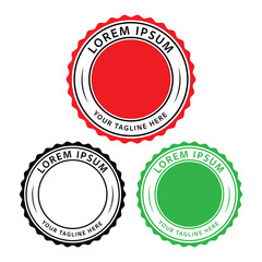 circle emblem logo template, circle emblem vector element