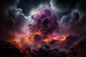 Foto auf Alu-Dibond Universum illustration of Galaxy, abstract space background