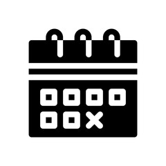 calendar glyph icon