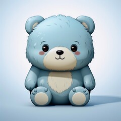teddy bear cartoon, generative AI 