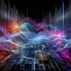 Fototapeta premium fractal realms abstraction