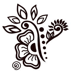 Mandala pattern back and White 