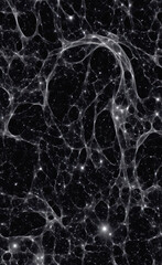 Cosmic Connections: A Neural Network in the Depths of Space,abstract background,black and white background