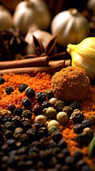 Spice Symphony: A Colorful Assortment of Herbs and Spices,spices and herbs