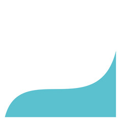 Obraz premium Abstract Blue Wavy Header