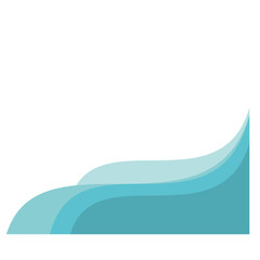 Abstract Blue Wavy Header