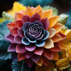 Bouquet of Joy: Handmade Colorful Paper Flowers,close up of flower