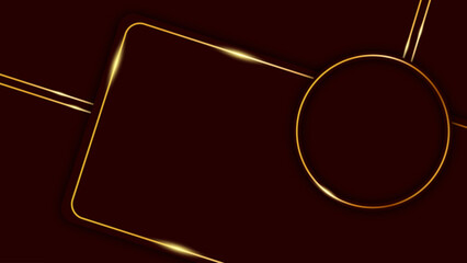 Fototapeta na wymiar red luxury circle invitation graphic,.premium element product backdrop, modern shape with bright gold decoration