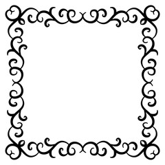 Hand draw ornament frames 