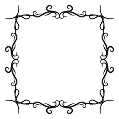 Hand draw ornament frames 