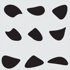 9 Modern Liquid Irregular Blob Shape Stock Vector, Stock Photos  Vectors Shapes Images, Pictures, Photos - Shapes Photographs ,Set Of Random Shapes Organic Abstract Black Blobs Blob Mask Shapes