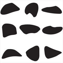 9 Modern Liquid Irregular Blob Shape Stock Vector, Stock Photos  Vectors Shapes Images, Pictures, Photos - Shapes Photographs ,Set Of Random Shapes Organic Abstract Black Blobs Blob Mask Shapes