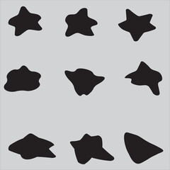 9 Modern Liquid Irregular Blob Shape Stock Vector, Stock Photos  Vectors Shapes Images, Pictures, Photos - Shapes Photographs ,Set Of Random Shapes Organic Abstract Black Blobs Blob Mask Shapes
